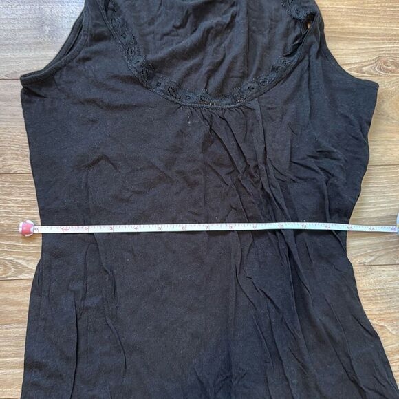 Tommy Hilfiger Vintage brown 100% cotton cinched tank top size medium - Picture 3 of 6